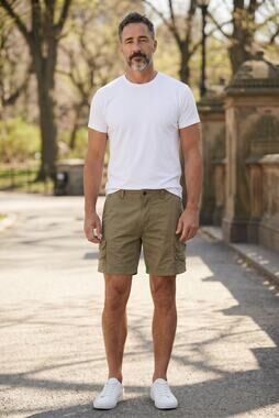 Union Brown Cargo Shorts Casual Comfort Fit Summer Relaxed Style 40 NWT Trendy